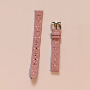 Versace Pink Leather Watch Strap